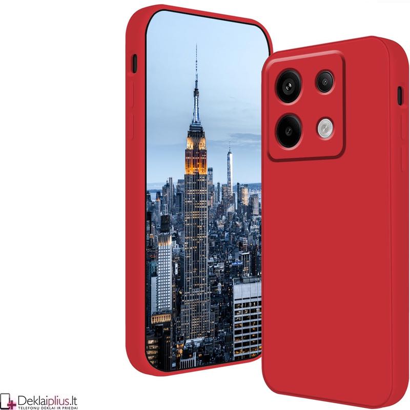 Liquid Air silikoninis dėklas su kameros apsauga - raudonas (Xiaomi Redmi Note 13 Pro 5G/Poco X6 5G) Liquid Air silikoninis dėklas su kameros apsauga - raudonas (Xiaomi Redmi Note 13 Pro 5G/Poco X6 5G)